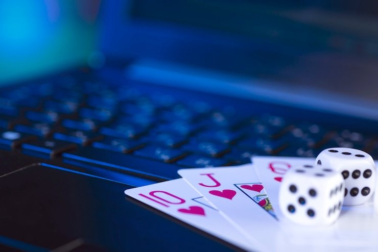 Layar permainan slot Sugar Rush dan meja dealer langsung